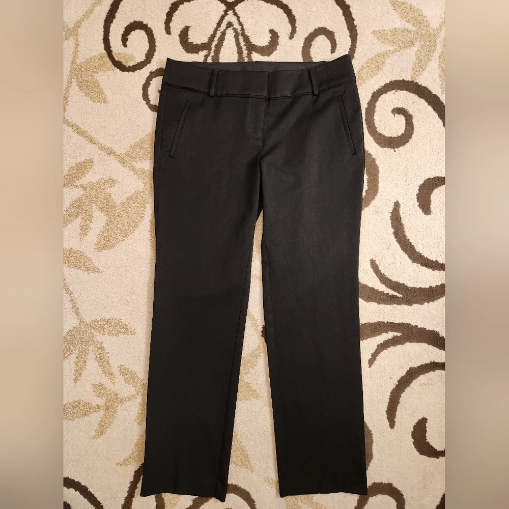 Loft Classic Black Dress Pants Marisa Straight - Picture 3 of 7